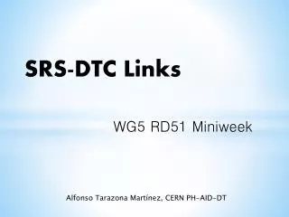 SRS-DTC Links