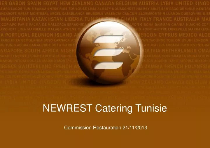newrest catering tunisie