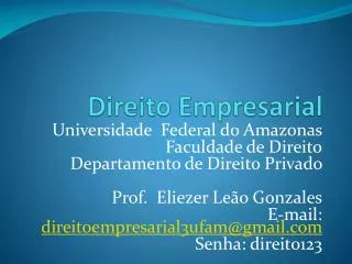 direito empresarial