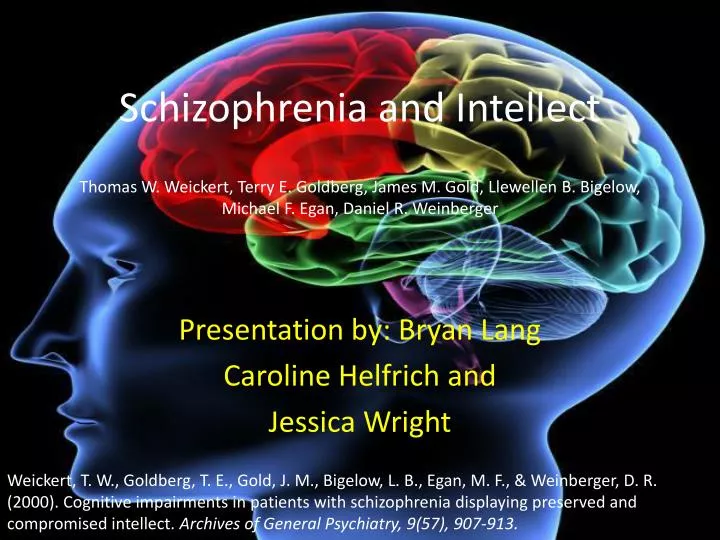 schizophrenia and intellect