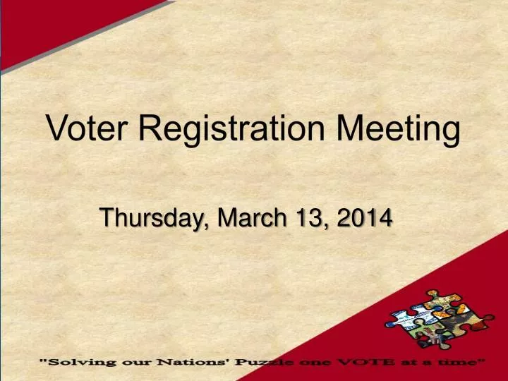 voter registration meeting