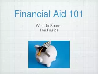 Financial Aid 101