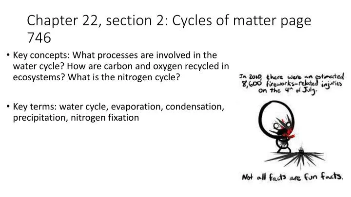 chapter 22 section 2 cycles of matter page 746