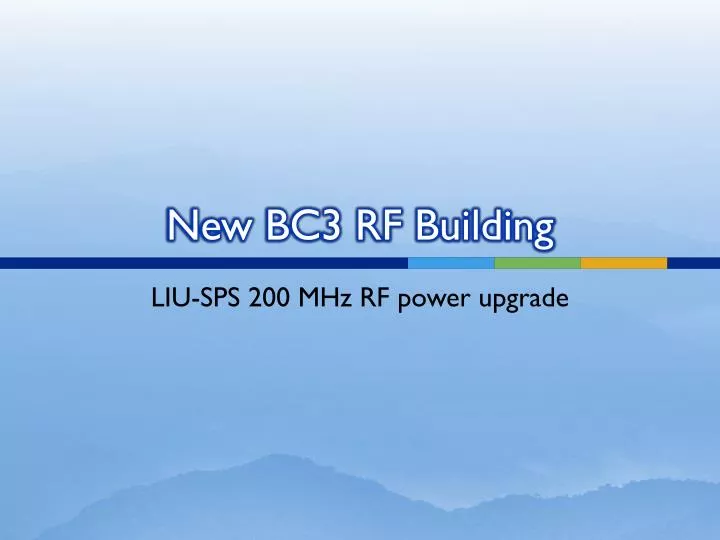 new bc3 rf building