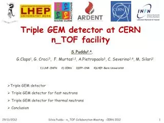 T riple GEM detector at CERN n_TOF facility