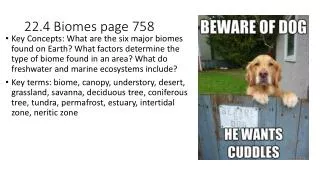 22.4 Biomes page 758