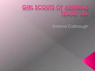 Girl Scouts of America Troop 761