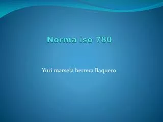 norma iso 780