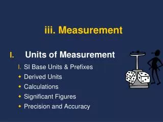 iii. Measurement