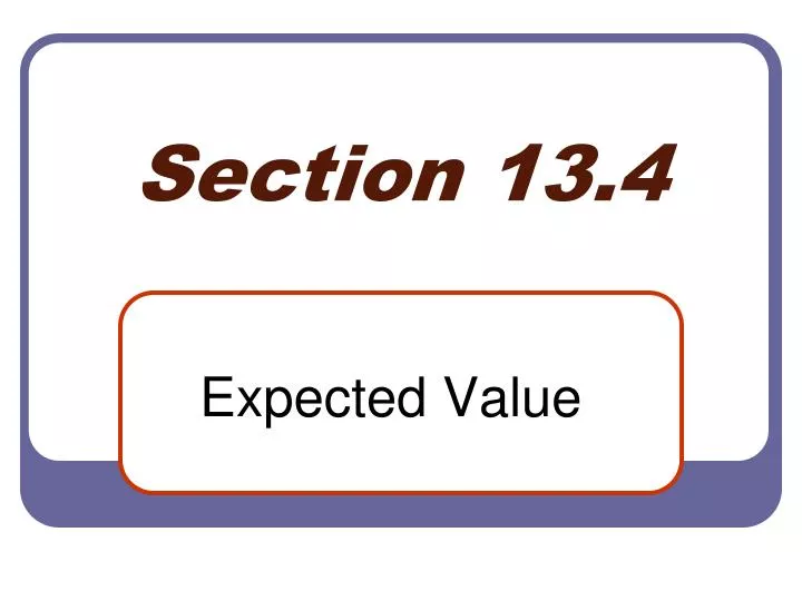 section 13 4