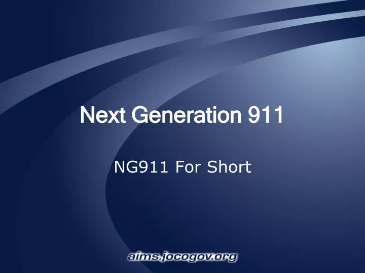 next generation 911