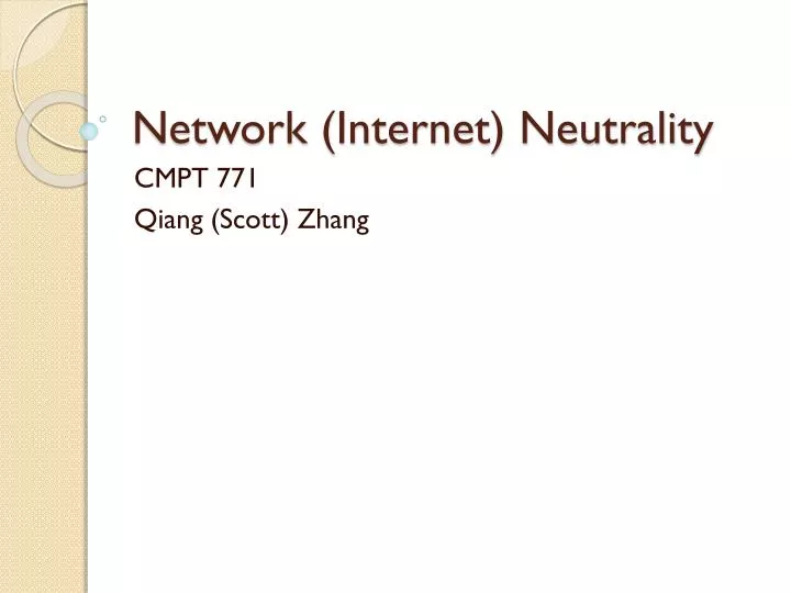 network internet neutrality