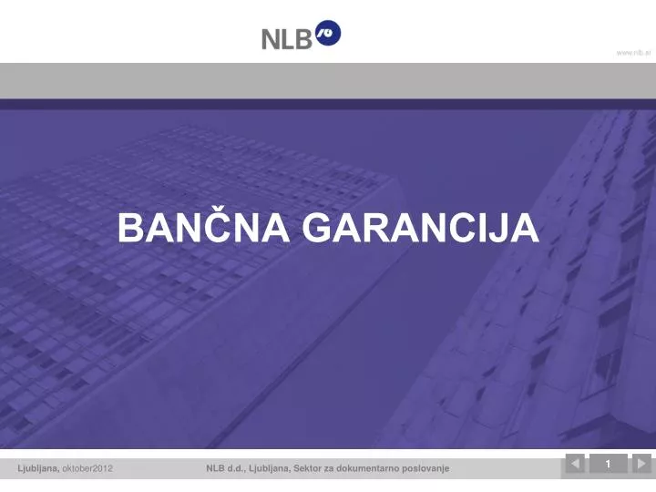 ban na garancija