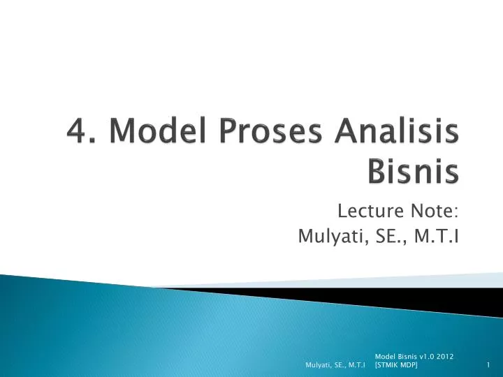 4 model proses analisis bisnis