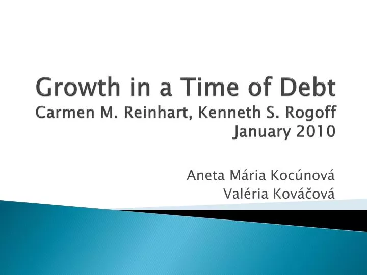 growth in a time of debt carmen m reinhart kenneth s rogoff january 2010