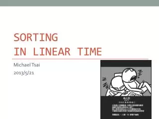sorting in linear time