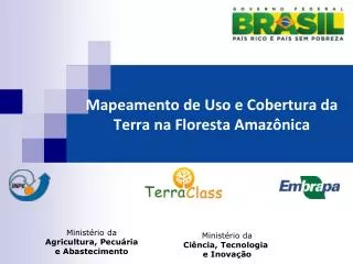 mapeamento de uso e cobertura da terra na floresta amaz nica