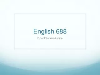 English 688