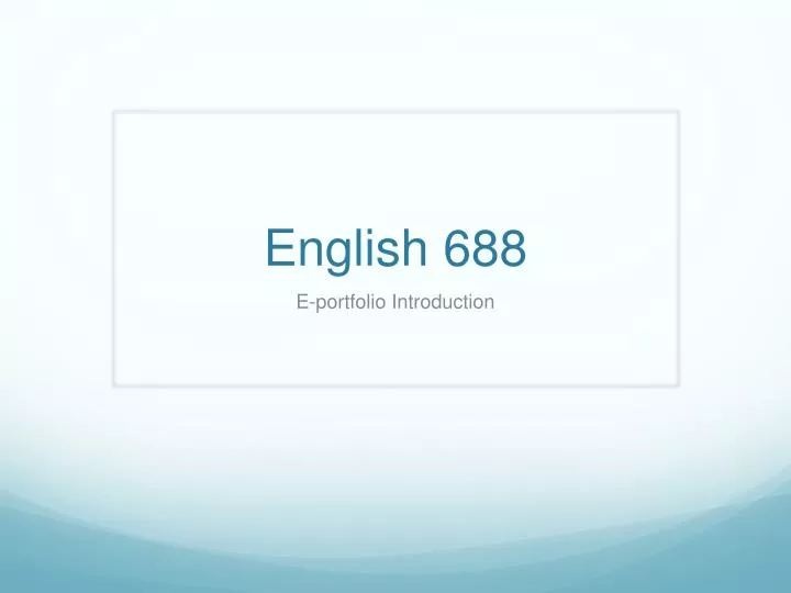english 688