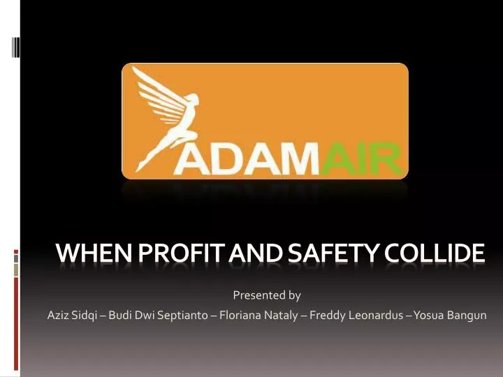 when profit and safety collide