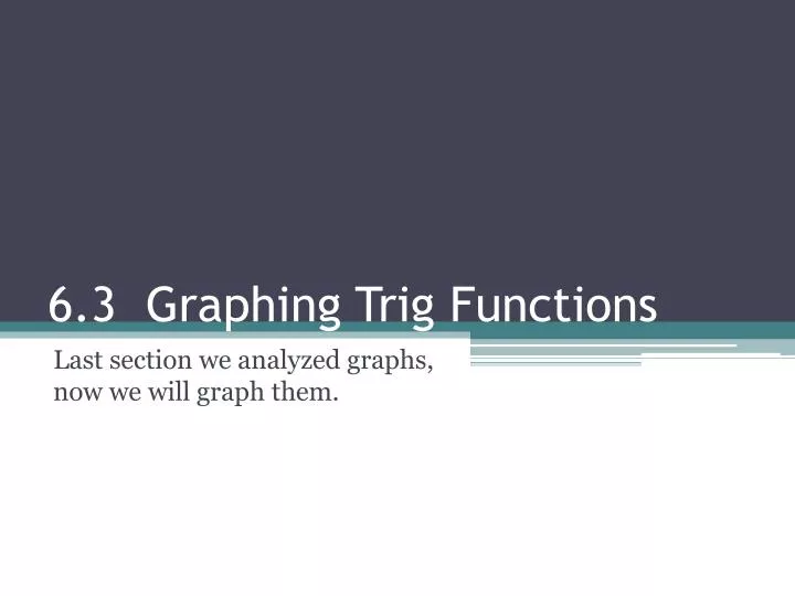 6 3 graphing trig functions