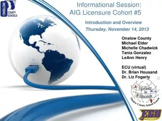Informational Session: AIG Licensure Cohort #5