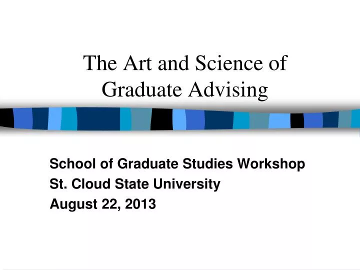 the art and science of graduate advising