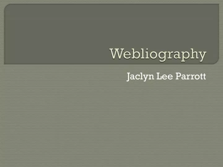 webliography