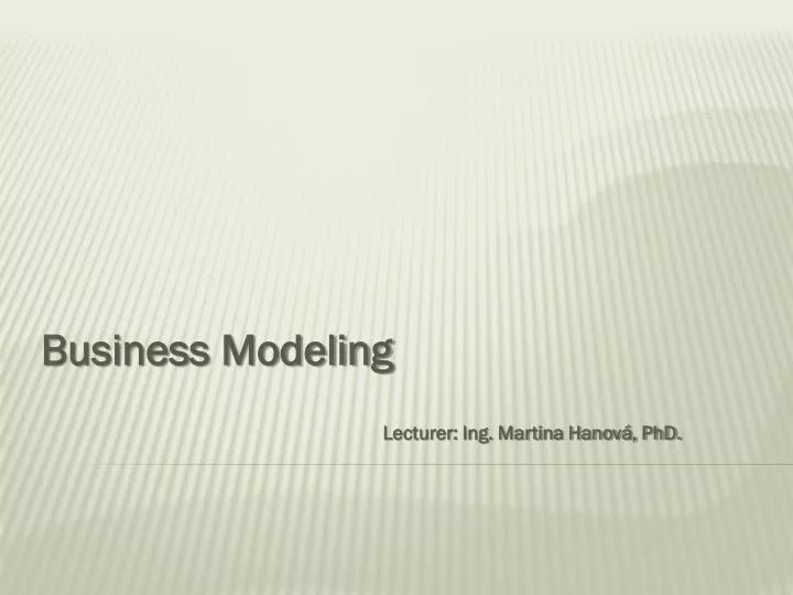 business modeling