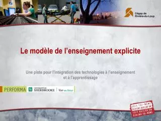 le mod le de l enseignement explicite