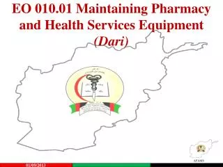 EO 010.01 Maintaining Pharmacy and Health Services Equipment (Dari)