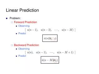 Linear Prediction