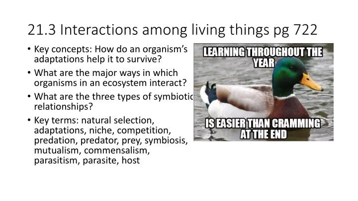 21 3 interactions among living things pg 722