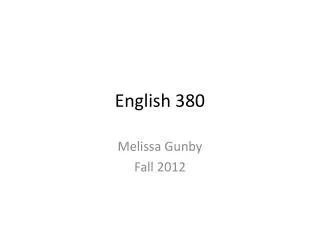English 380