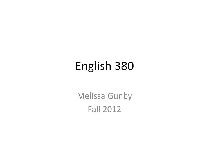 english 380