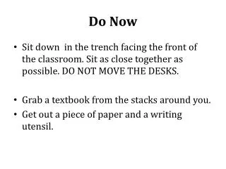 do now