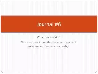 journal 6