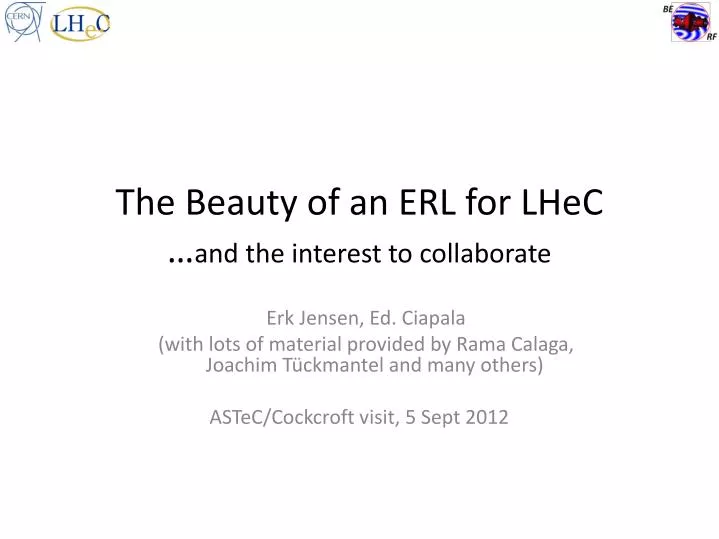 the beauty of an erl for lhec and the interest to collaborate