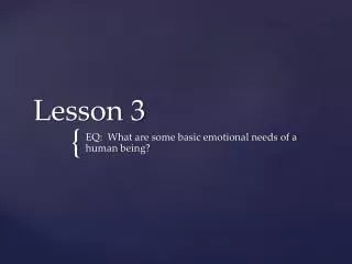 Lesson 3