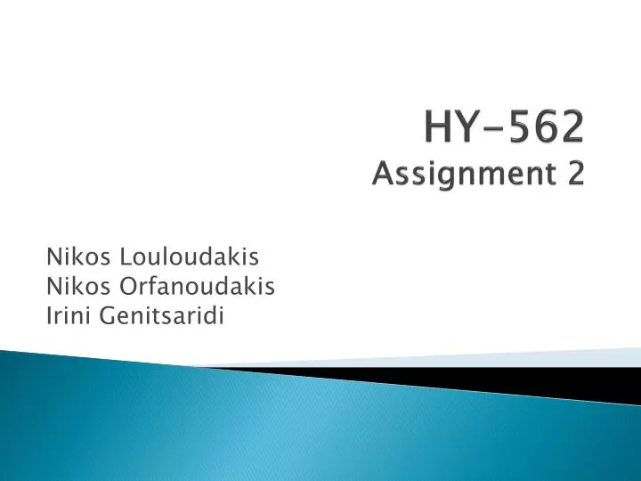 hy 562 assignment 2