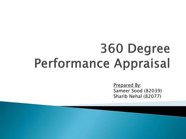 360 degree performance appraisal