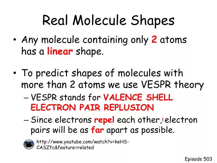 real molecule shapes