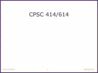 CPSC 414/614