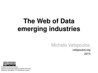 The Web of Data emerging industries