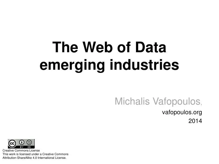 the web of data emerging industries