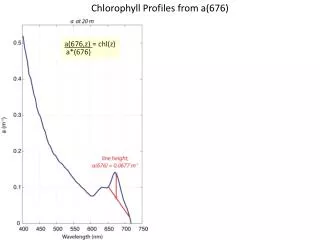 Chlorophyll Profiles from a(676)