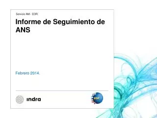 informe de seguimiento de ans