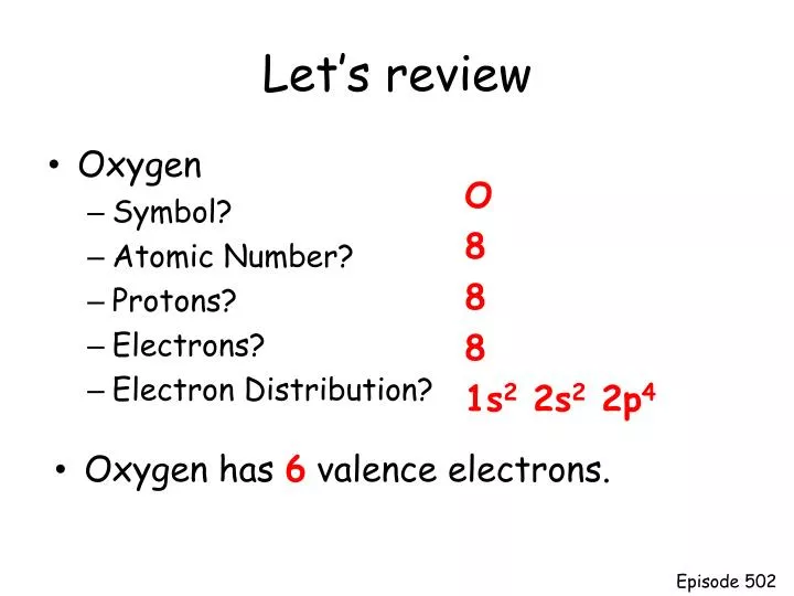 let s review