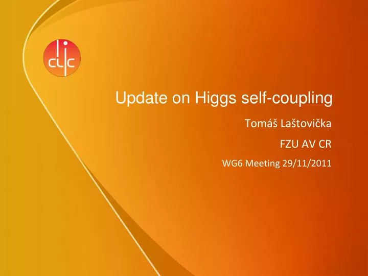 update on higgs self coupling