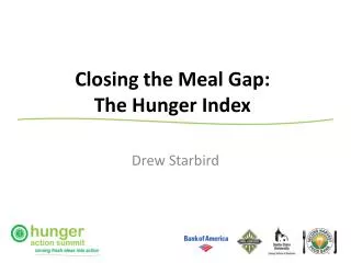 Closing the Meal Gap: The Hunger Index